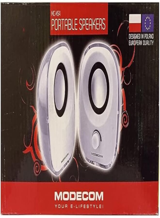 Modecom MC-XS4 2.0 Speaker Set-White